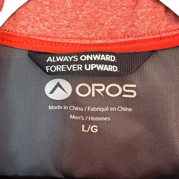 OROS Men’s SolarCore Explorer Quarter Zip Pullover Heather Orange Size‎ Large - Picture 7 of 16